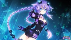 Rule 34 | &gt;:|, 10s, 1girl, 2013, :|, armor, ass, binary, black gloves, blue eyes, blush, bodysuit, braid, breasts, choujigen game neptune, claws, cleavage, cleavage cutout, closed mouth, clothes writing, clothing cutout, company name, copyright name, cowboy shot, cross, dated, dutch angle, emblem, english text, flipped hair, floating hair, foreshortening, from side, game cg, gauntlets, gloves, glowing, hair between eyes, hair ornament, hexagon, highres, honeycomb (pattern), honeycomb background, honeycomb pattern, leotard, light particles, light trail, logo, long hair, long sleeves, looking at viewer, looking back, magical girl, medium breasts, neon trim, neptune (neptunia), neptune (series), official art, official wallpaper, outline, outstretched arm, power symbol, power symbol-shaped pupils, purple hair, purple heart (neptunia), serious, sidelocks, solo, symbol-shaped pupils, thighhighs, tsunako, turtleneck, twin braids, twisted torso, v-shaped eyebrows, very long hair, wallpaper