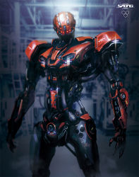 Rule 34 | android, armor, commentary, cyborg, energy gun, esuthio, exoskeleton, humanoid robot, mecha, mechanical, mechanical arms, no humans, original, power armor, power suit, robot, science fiction, super robot, weapon