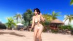 Rule 34 | 1girl, 3d, animated, sound, beach, bikini, bouncing breasts, breasts, dead or alive, dead or alive 5, highres, kokoro (doa), nipples, nude, ponytail, swimsuit, transformation, video, video