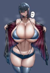 Rule 34 | 1girl, breasts, curvy, highres, huge breasts, looking at viewer, navel, original, solo, wolffeld price