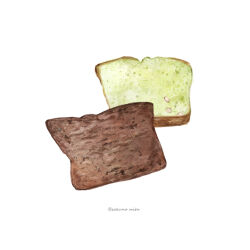 Rule 34 | 39no39, food, food focus, no humans, original, pound cake, simple background, still life, twitter username, white background