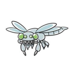 Rule 34 | bug, digimon, digimon (creature), sandyanmamon, simple background, solo, white background, wings