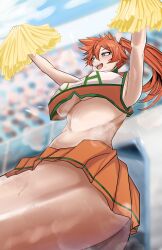 1girl absurdres boku_no_hero_academia bonta breasts cheerleader highres kendou_itsuka large_breasts