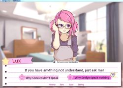 Rule 34 | aa2233a, visual novel, doki doki literature club, english text, glasses, league of legends, lux (league of legends), magical girl, riot games, star guardian (league of legends), star guardian lux, tagme, text focus