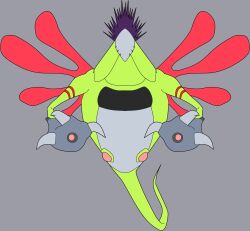 Rule 34 | claws, digimon, digimon (creature), gloves, highres, metamormon, solo, tail, transparent background, wings