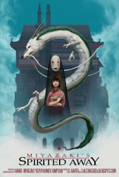 Rule 34 | 00s, 1girl, alex negrea, bird, brown eyes, brown hair, building, child, copyright name, crossed arms, crow, dragon, eastern dragon, embellished costume, haku, hamster, highres, horns, japanese clothes, kaonashi, mask, md5 mismatch, mouse (animal), movie poster, ogino chihiro, photorealistic, poster (medium), realistic, resized, resolution mismatch, sen to chihiro no kamikakushi, short hair, source smaller, studio ghibli, upscaled, watermark, web address