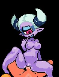 Rule 34 | 10s, 1boy, 1girl, akai (ugokashitari), animated, animated gif, blinking, bouncing breasts, breasts, colored skin, cyclops, fuumin (youkai watch), hetero, lowres, medium breasts, monster, monster girl, navel, nipples, nude, one-eyed, penis, pixel art, pointy ears, purple skin, pussy, sex, solo focus, transparent background, uncensored, vaginal, traditional youkai, youkai watch