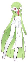 Rule 34 | 1girl, absurdres, breasts, creatures (company), dress, eds, from below, full body, game freak, gardevoir, gen 3 pokemon, gluteal fold, green hair, hair between eyes, highres, long dress, nintendo, pokemon, pokemon (creature), red eyes, small breasts, solo