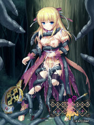 Rule 34 | 1girl, against tree, arch bishop (ragnarok online), artist name, bad id, bad pixiv id, black pantyhose, blonde hair, blue eyes, blush, boots, bow, breasts, breasts out, broken, broken weapon, bukkake, company name, cross, cum, cum in pussy, cum on body, cum on clothes, cum on hair, cum on lower body, cum on upper body, dress, grass, hair bow, hair ribbon, half updo, holding, juliet sleeves, logo, long hair, long sleeves, looking at viewer, magical girl, nipples, no bra, official art, pantyhose, parted lips, polearm, puffy sleeves, ragnarok online, restrained, ribbon, sayori (neko works), sidelocks, silhouette, sleeve cuffs, solo, staff, standing, tai igyou ikenie shinkan teana, teana eksrein, tentacles, torn clothes, torn dress, torn pantyhose, tree, weapon