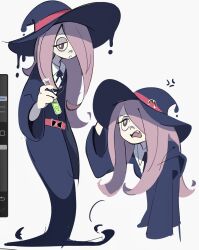 Rule 34 | fang, hat, highres, little witch academia, long hair, looking at viewer, open mouth, sucy manbavaran, witch, witch hat