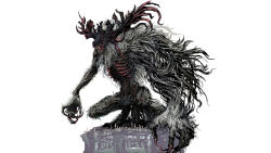 Rule 34 | bloodborne, claws, cleric beast, fangs, horns, monster, no humans, official art