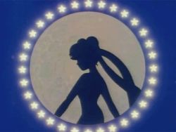 Rule 34 | 1990s (style), 1girl, animated, animated gif, arched back, barefoot, bishoujo senshi sailor moon, blue background, breast expansion, double bun, full moon, hair bun, long hair, lowres, moon, nude, retro artstyle, sailor moon, screencap, silhouette, standing, standing on one leg, star (symbol), tsukino usagi, twintails