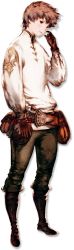 Rule 34 | 1boy, belt pouch, boots, bravely default: flying fairy, bravely default (series), brown hair, full body, gloves, grey background, highres, male focus, official art, pants, pouch, short hair, solo, tiz arrior, transparent background, yoshida akihiko