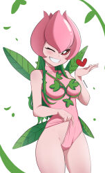 Rule 34 | digimon, digimon (creature), fairy, flower, highres, lilimon, monster girl, pabsmikan, petals, plant girl