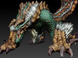 Rule 34 | capcom, horns, monster hunter (series), monster hunter portable 3rd, no humans, scales, tail, wolf, zinogre