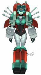 Rule 34 | 1girl, alien, armor, blue eyes, breasts, idw publishing, md5 mismatch, nickel (transformers), resolution mismatch, robot, shoulder armor, small breasts, solo, source larger, transformers, white background, zoner