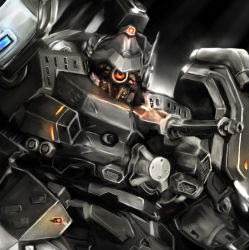 Rule 34 | armored core, armored core: nexus, close-up, glowing, glowing eyes, looking at viewer, mecha, no humans, robot, yossy project