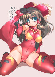 Rule 34 | 1girl, a-walk, adapted costume, arm support, armpits, bare shoulders, beige background, black hair, blue eyes, blush, boots, bow, bracer, breasts, cameltoe, colored eyelashes, cosplay, covered erect nipples, detached sleeves, facing viewer, female focus, frills, fujishima-sei ichi-gou, full body, gloves, grey hair, groin, hair bow, hair tubes, hakurei reimu, halterneck, hand on own head, highleg, highleg leotard, highres, hip focus, impossible clothes, impossible leotard, leaning to the side, leotard, long hair, looking at viewer, medium breasts, neon genesis evangelion, parted lips, pilot suit, plugsuit, plugsuit (cosplay), polka dot, puffy detached sleeves, puffy sleeves, pussy, red bow, red footwear, red leotard, shadow, shiny clothes, sidelocks, simple background, sitting, skin tight, solo, souryuu asuka langley, souryuu asuka langley (cosplay), spread legs, thigh boots, thighhighs, thighs, touhou, translation request, turtleneck, wariza