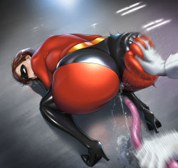 Rule 34 | 1girl, all fours, ass, blush, bodysuit, boots, breasts, brown eyes, brown hair, cameltoe, deep skin, defeat, dildo, disney, domino mask, elastigirl, from behind, gloves, helen parr, high heel boots, high heels, huge ass, large breasts, mask, mature female, motion blur, open mouth, rolling eyes, sex toy, shibekawa 081, shiny clothes, short hair, sideboob, skin tight, skindentation, solo, spanked, spanking, superhero costume, sweatdrop, tagme, the incredibles, thigh boots, thighhighs, top-down bottom-up