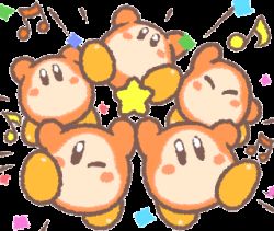 Rule 34 | 5boys, animated, animated gif, kirby (series), lowres, male focus, multiple boys, musical note, nintendo, star (symbol), tagme, transparent background, waddle dee