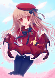 Rule 34 | 1girl, :d, animal, animal ears, bad id, bad pixiv id, beret, black bow, black bowtie, black pantyhose, blush, bow, bowtie, candy, cherry blossoms, clothes lift, dress, dress lift, food, hat, hat bow, head tilt, highres, looking at viewer, mana (10221125), open mouth, original, panties, panties under pantyhose, pantyhose, pantyshot, petticoat, pink eyes, pink hair, plaid, plaid dress, pocket, rabbit, rabbit ears, red dress, sailor dress, school uniform, skirt, skirt basket, skirt hold, smile, solo, standing, stuffed animal, stuffed rabbit, stuffed toy, tareme, thigh strap, thighband pantyhose, underwear