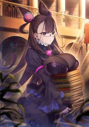 Rule 34 | 2boys, 5girls, absurdres, amakusa shirou (fate), arrow (tamawo222), black dress, blush, book, breast rest, breasts, brown hair, cone hair bun, double bun, dress, eyewear strap, fate/apocrypha, fate/extra, fate/extra ccc, fate/grand order, fate (series), gem, glasses, hair bun, hans christian andersen (fate), highres, huge filesize, jack the ripper (fate/apocrypha), jeanne d&#039;arc (fate), jeanne d&#039;arc alter santa lily (fate), juliet sleeves, large breasts, long hair, long sleeves, mordred (fate), mordred (fate/apocrypha), multiple boys, multiple girls, murasaki shikibu (fate), nursery rhyme (fate), puff and slash sleeves, puffy sleeves, purple eyes, purple gemstone, solo focus, standing, two side up, very long hair