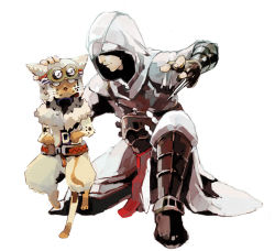 Rule 34 | 1boy, altair ibn la-ahad, assassin&#039;s creed, assassin&#039;s creed (series), blade, capcom, cat, crossover, felyne, gloves, goggles, goggles on head, concealed weapon, hidden blade (assassin&#039;s creed), hood, loghtan, monster hunter (series), smile, vambraces, weapon