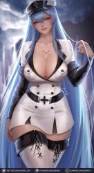 Rule 34 | 1girl, akame ga kill!, breasts, esdeath, highres, large breasts, lips, solo