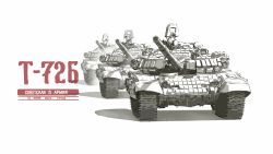Rule 34 | caterpillar tracks, highres, military, military vehicle, motor vehicle, no humans, original, russian text, soviet, t-72, tank, translated, useless (gss44344), vehicle focus, white background