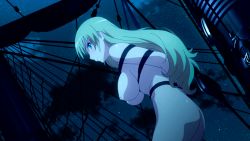 Rule 34 | 1girl, alicia (queen&#039;s blade), animated, arms behind back, ass, bdsm, blonde hair, blue eyes, bondage, bouncing breasts, bound, breasts, large breasts, long hair, night, nipples, nude, queen&#039;s blade, queen&#039;s blade grimoire, rope, solo, suspension