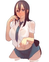 Rule 34 | 10s, 1girl, asui tsuyu, blush, boku no hero academia, bra, bra visible through clothes, breasts, large breasts, long hair, long tongue, niko (toitoi210), see-through, simple background, solo, sweat, tongue, tongue out, underwear, wet, wet clothes