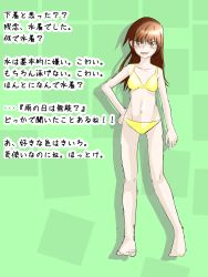 Rule 34 | 1girl, absurdres, bikini, character sheet, highres, long hair, original, smile, swimsuit, tagme, translation request