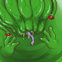 Rule 34 | claudia, death, marionette of the labyrinth, monster, saliva, slime, source request, sword?, tentacles, vore