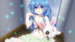 Rule 34 | 10s, 1girl, blue hair, breasts, date a live, highres, screencap, small breasts, yoshino (date a live), yoshinon