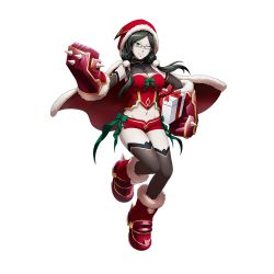 Rule 34 | 1girl, black hair, christmas, glasses, grey eyes, official art, overlord (maruyama), red shorts, shorts, solo, tagme, transparent background, yuri alpha