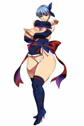 Rule 34 | 1girl, absurdres, ayane (doa), breasts, dead or alive, highres, huge breasts, short hair, solo, white background