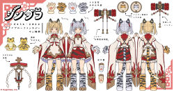 Rule 34 | 2girls, animal ears, animal hands, backless outfit, bare shoulders, blonde hair, character name, character sheet, cindala (granblue fantasy), commentary request, dated, detached sleeves, dress, full body, granblue fantasy, grey hair, hammer, highres, holding hands, huang (granblue fantasy), laolao (granblue fantasy), looking at viewer, multiple girls, multiple views, official art, orange eyes, pai (granblue fantasy), parted lips, paw shoes, petticoat, red dress, short hair, siblings, sisters, sleeveless, sleeveless dress, smile, tail, teeth, tiger, tiger cub, tiger paws, tiger tail, translation request, turnaround, turtleneck, twintails, wide sleeves, wristband