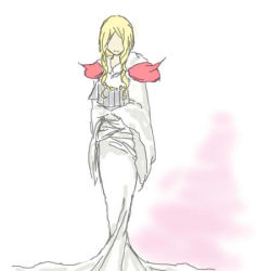 Rule 34 | 1990s (style), 1girl, armor, blonde hair, cloak, closed mouth, dress, faceless, faceless female, female focus, final fantasy, final fantasy iv, final fantasy iv: the after years, full body, long hair, long sleeves, lowres, rosa farrell, shoulder pads, shoulder spikes, sidelocks, solo, spikes, standing, wavy hair, white dress, wide sleeves