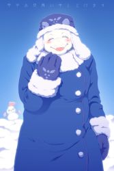 Rule 34 | 1girl, artist request, closed eyes, furry, highres, open mouth, snowman, tagme, toriel, undertale, winter clothes