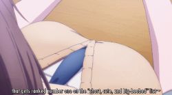 Rule 34 | 2girls, ai-chan (tawawa), animated, animated gif, breast lift, breast massage, breasts, breasts squeezed together, brown hair, from behind, getsuyoubi no tawawa, grabbing, grabbing another&#039;s breast, grabbing from behind, groping, large breasts, lowres, multiple girls, subtitled