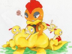 Rule 34 | 10s, angry, creatures (company), evolutionary line, game freak, gen 5 pokemon, nintendo, no humans, pokemon, pokemon (creature), pokemon bw, scrafty, scraggy, simple background, white background