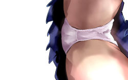 Rule 34 | 1girl, ass, blue skirt, cameltoe, commentary request, crotch seam, female focus, from below, groin, miniskirt, original, panties, pleated skirt, simple background, skirt, solo, thighs, ugeppa, underwear, upskirt, white background, white panties