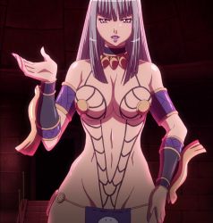 Rule 34 | 1girl, anarista, breasts, highres, large breasts, long hair, queen&#039;s blade, smile, solo, standing, stitched, third-party edit