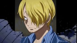 Rule 34 | 2boys, animated, animated gif, arlong park, blonde hair, collared shirt, conomi islands, east blue, fighting, kurobi, lowres, male focus, monster boy, multiple boys, one piece, sanji (one piece), shirt, tagme
