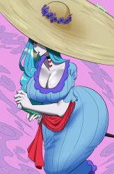 Rule 34 | 1bopy, breasts, charlotte amande, cleavage, highres, huge breasts, large breasts, nyabeyo, one piece, solo
