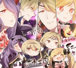 Rule 34 | 2boys, 2girls, blonde hair, book, brother and sister, brothers, camilla (fire emblem), elise (fire emblem), closed eyes, fire emblem, fire emblem fates, hair over one eye, hair ribbon, leo (fire emblem), long hair, multiple boys, multiple girls, nintendo, purple hair, red eyes, ribbon, siblings, sisters, twintails, xander (fire emblem)