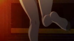 Rule 34 | 1girl, bare legs, barefoot, feet, isekai maou to shoukan shoujo no dorei majutsu, kaneko shizue, legs, pantyhose, rose (isekai maou), undressing