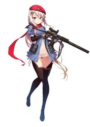 Rule 34 | 1girl, 9a-91 (girls&#039; frontline), absurdres, ammunition pouch, assault rifle, beret, black panties, black thighhighs, blue dress, blue eyes, boots, dress, elbow gloves, full body, girls&#039; frontline, gloves, gun, hair ornament, hat, highres, holding, holding gun, holding weapon, knife, long hair, looking at viewer, low twintails, navel, nightmaremk2, official art, panties, pouch, puffy short sleeves, puffy sleeves, red scarf, rifle, scarf, see-through, short sleeves, silver hair, solo, submachine gun, suppressor, thigh boots, thigh gap, thigh strap, thighhighs, transparent background, trigger discipline, twintails, underwear, weapon