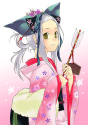 Rule 34 | 00s, 1girl, arrow (projectile), gundam, gundam 00, hamaya, japanese clothes, kimono, nabeshiki, nabeshiki (rakuneko yashiki), new year, solo, soma peries