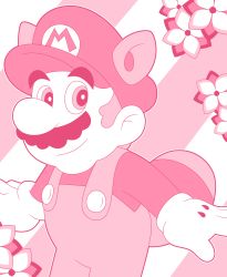 Rule 34 | 1boy, absurdres, animal ears, brown hair, facial hair, flower, gloves, grin, hat, highres, looking at viewer, mario, mario (series), mustache, nintendo, overalls, power-up, raccoon ears, raccoon mario, raccoon tail, smile, solo, super mario bros. 3, tail